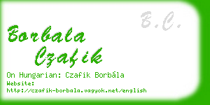 borbala czafik business card