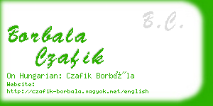 borbala czafik business card